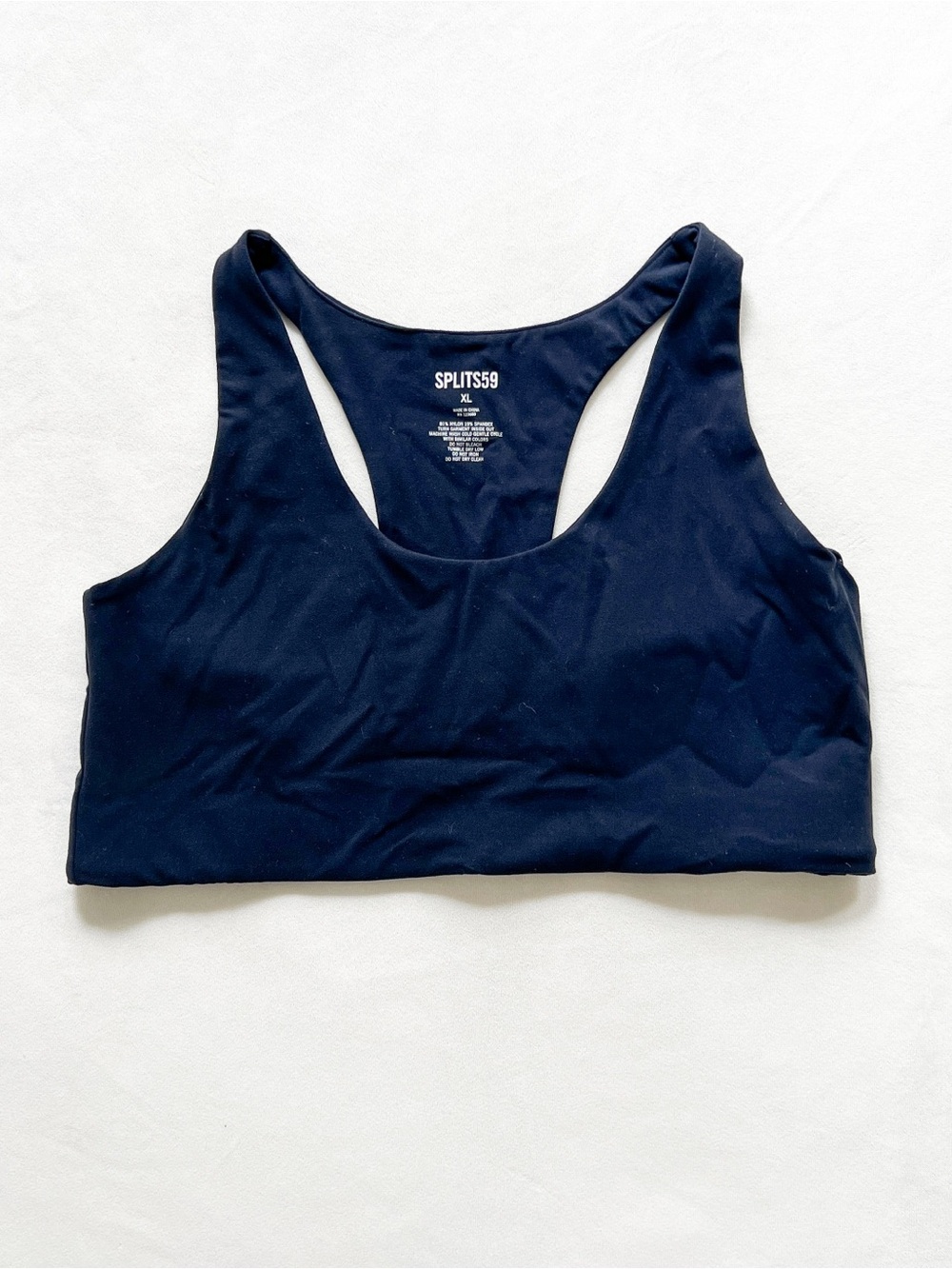 Splits59 Black Racerback Seamless Sports Bra - XL
